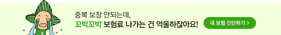 중복 보장 안되는데, 꼬박꼬박 보험료 나가는 건 억울하잖아요! 내 보험 진단하기